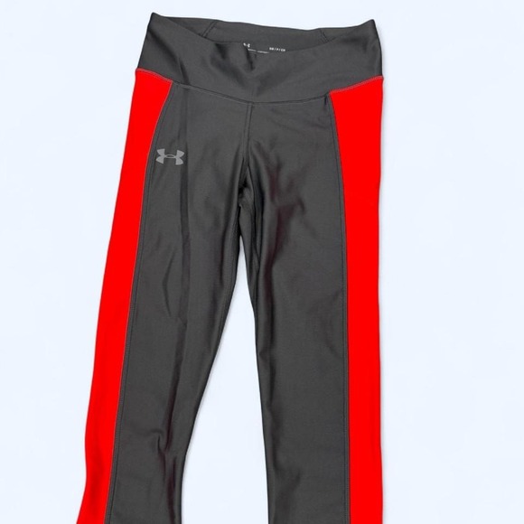 Under Armour Womens Small Pink/Grey‎ Workout Leggings 19in inseam Compression - Picture 3 of 5